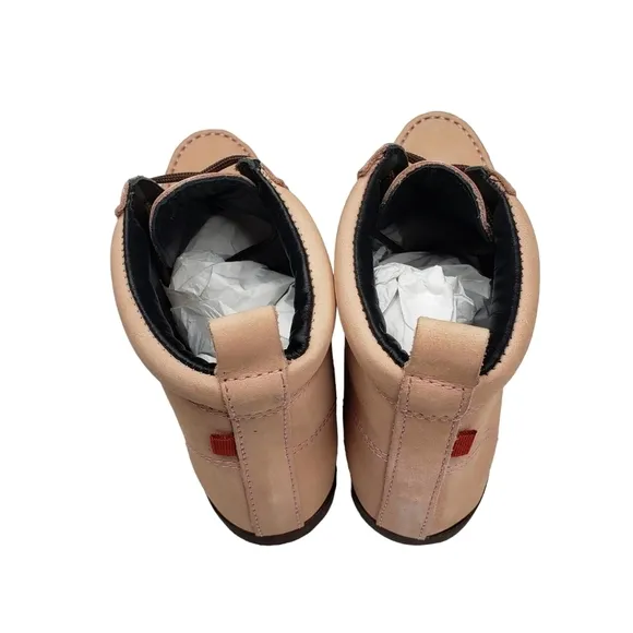 Marc Joseph | NIB Gramercy Blush Nubuck Leather High Top Preppy Booties Girl's 2