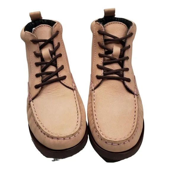 Marc Joseph | NIB Gramercy Blush Nubuck Leather High Top Preppy Booties Girl's 2