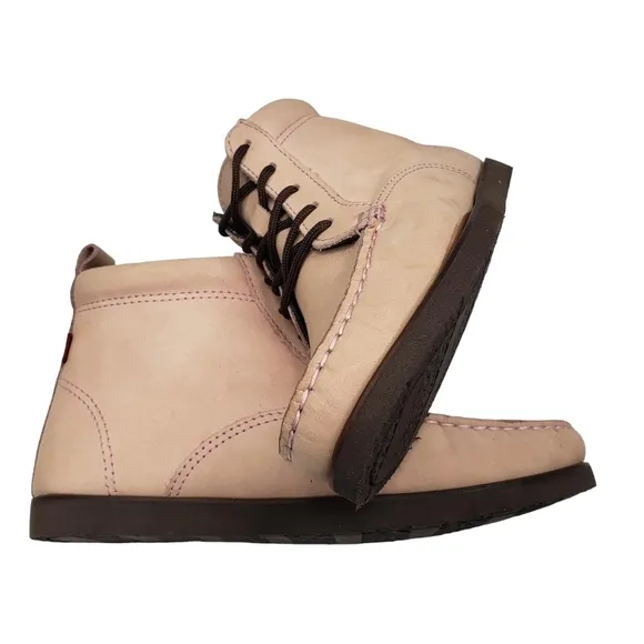Marc Joseph | NIB Gramercy Blush Nubuck Leather High Top Preppy Booties Girl's 2