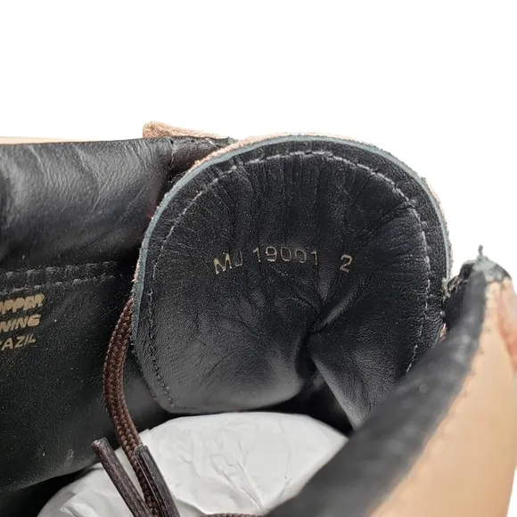 Marc Joseph | NIB Gramercy Blush Nubuck Leather High Top Preppy Booties Girl's 2