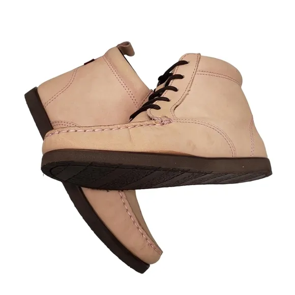 Marc Joseph | NIB Gramercy Blush Nubuck Leather High Top Preppy Booties Girl's 2
