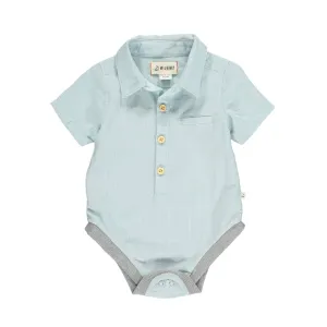 Me & Henry - Woven Onesie - Blue Grid