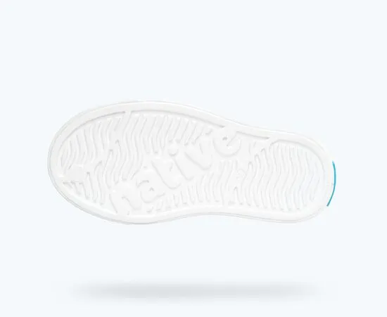 Native Jeferson Shell Wh/Celery Block Slippers