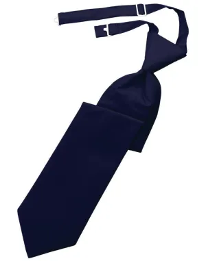 Navy Solid Twill Windsor Tie
