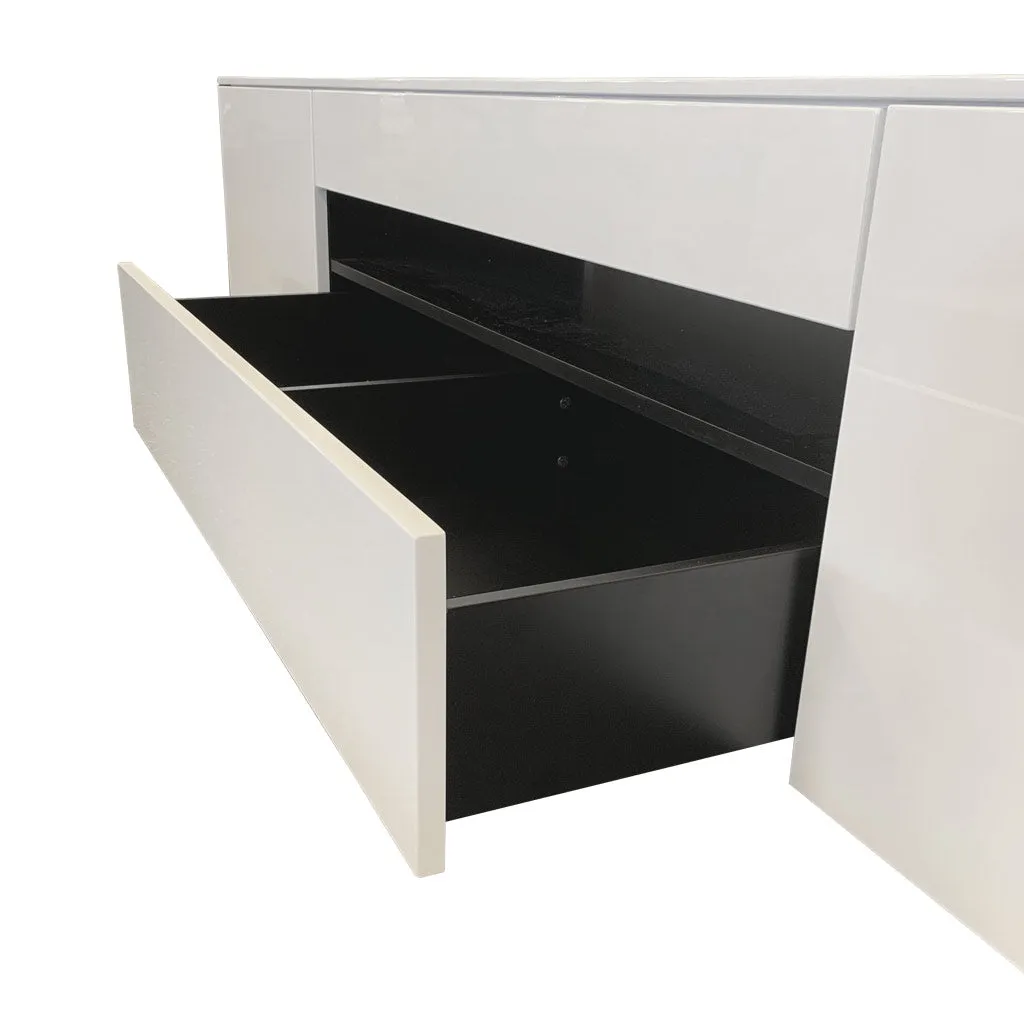 Newtown Entertainment Unit 2200 - High Gloss White