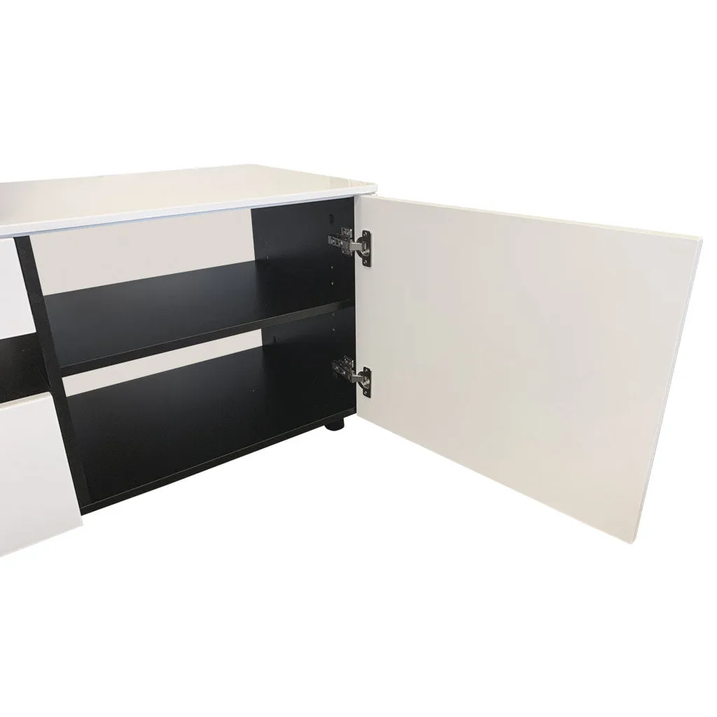 Newtown Entertainment Unit 2200 - High Gloss White