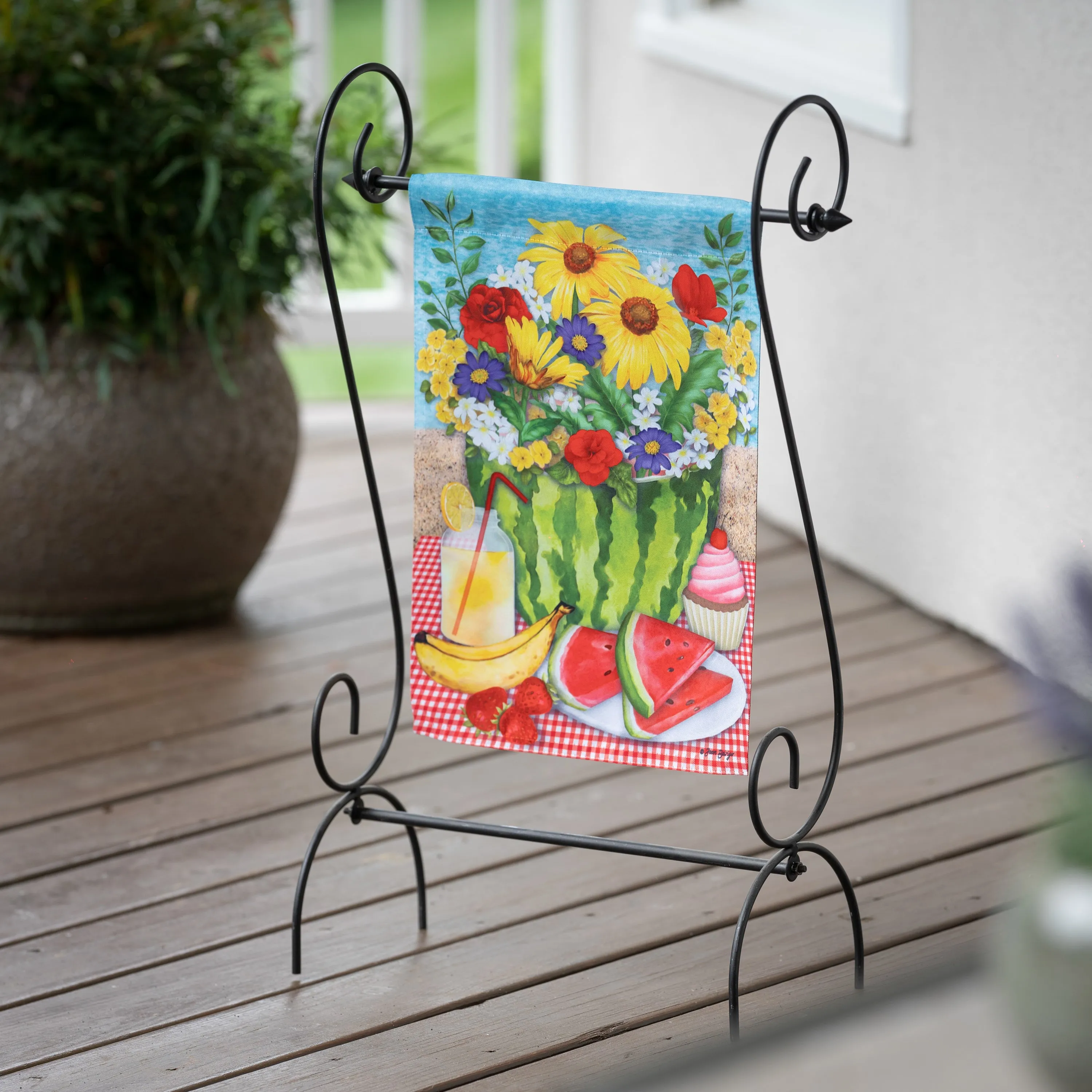 Nothing Like Summer Suede Garden Flag,14s11713