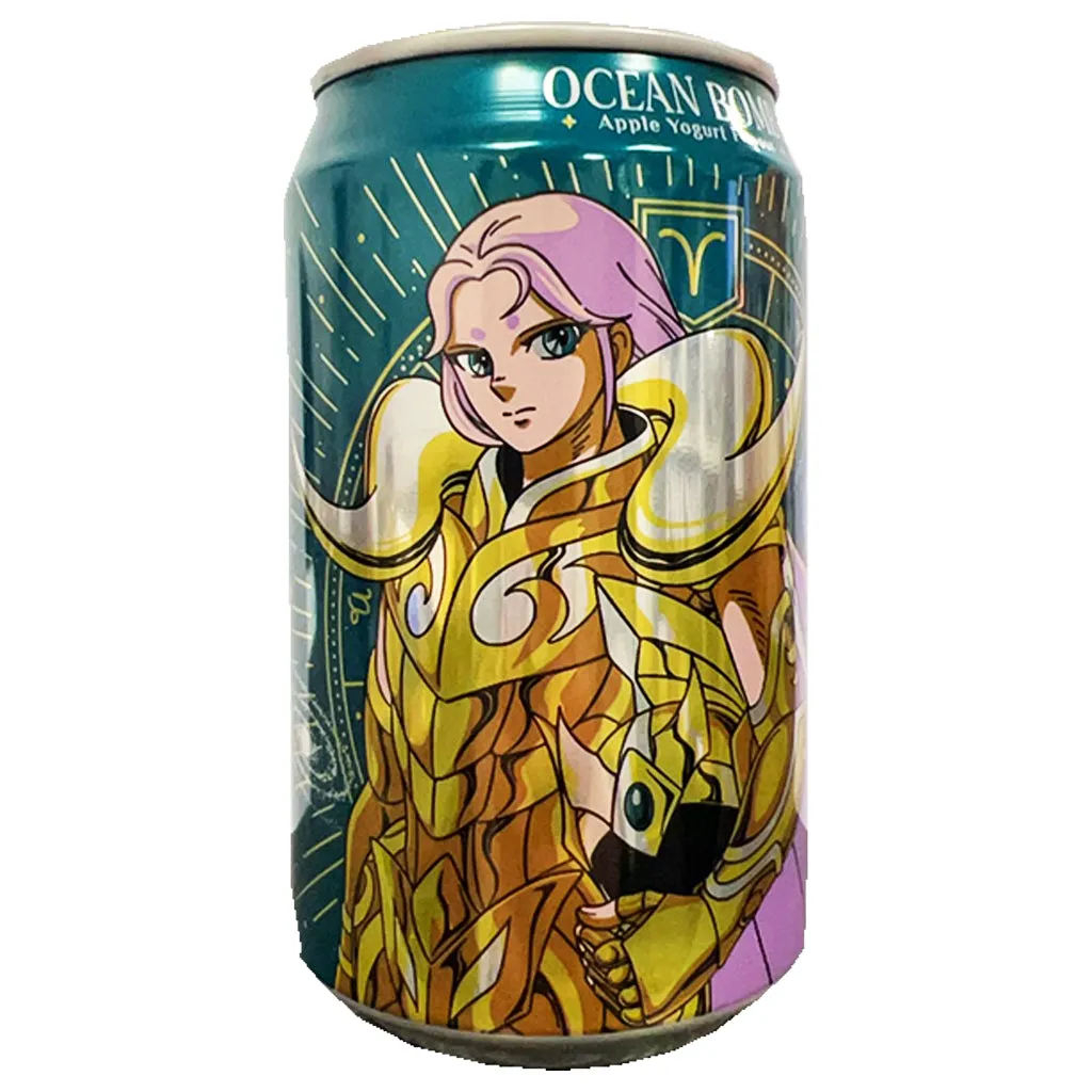 Ocean Bomb Saint Seiya Apple Yogurt 330ml ~ 海洋深層汽水聖鬥士星矢蘋果乳酸 330ml