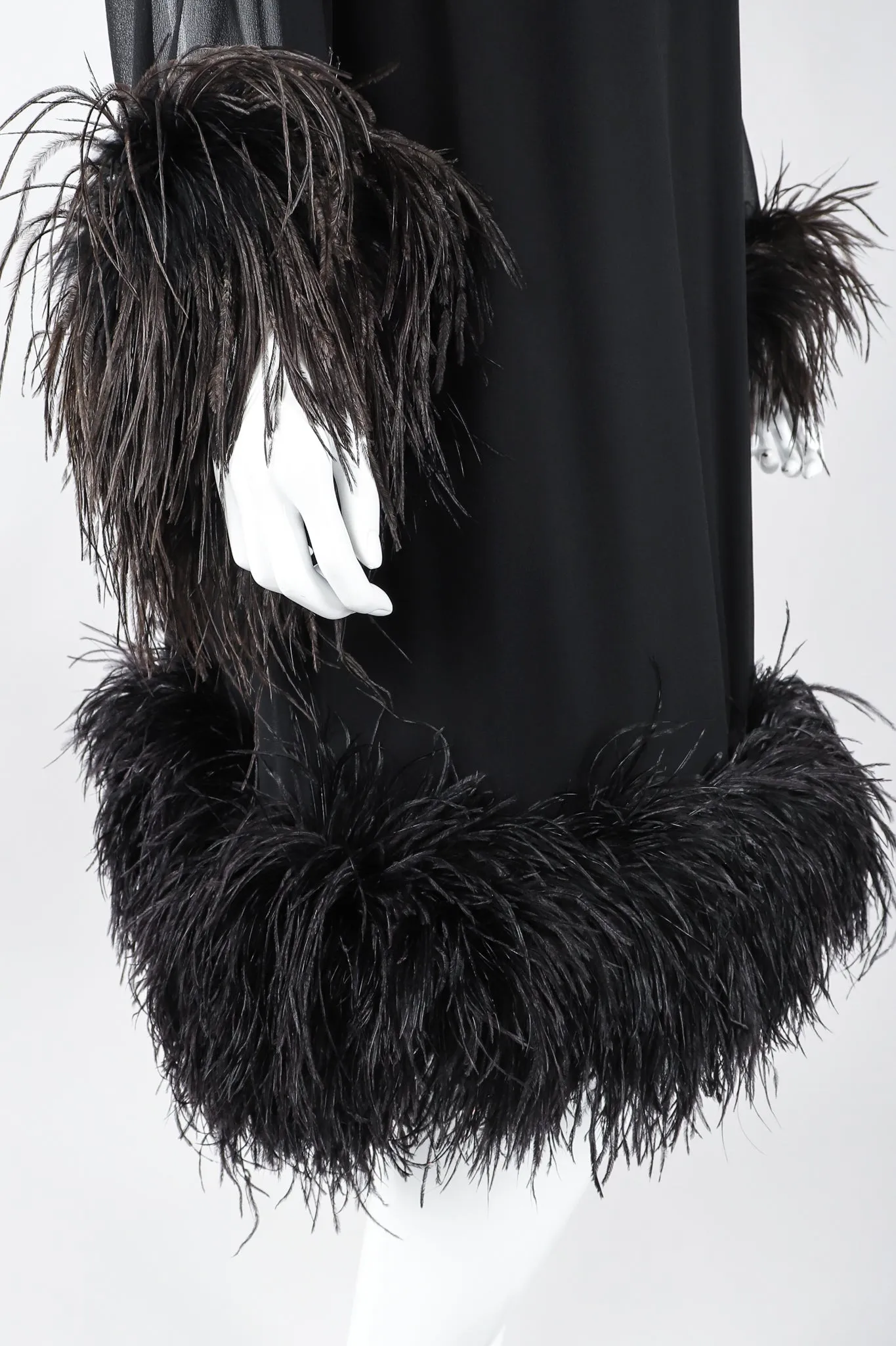 Ostrich Feather Trapeze Dress