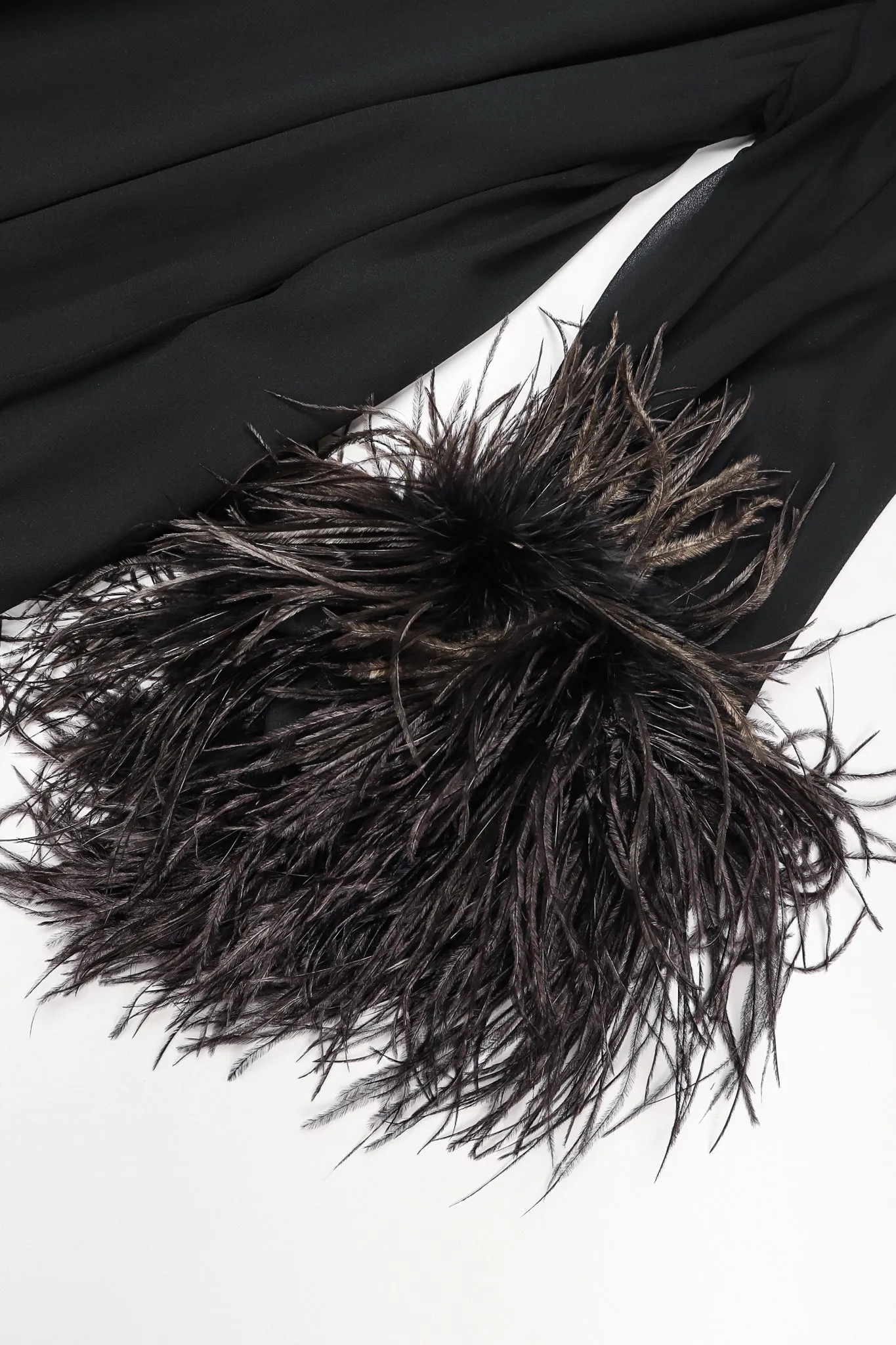 Ostrich Feather Trapeze Dress