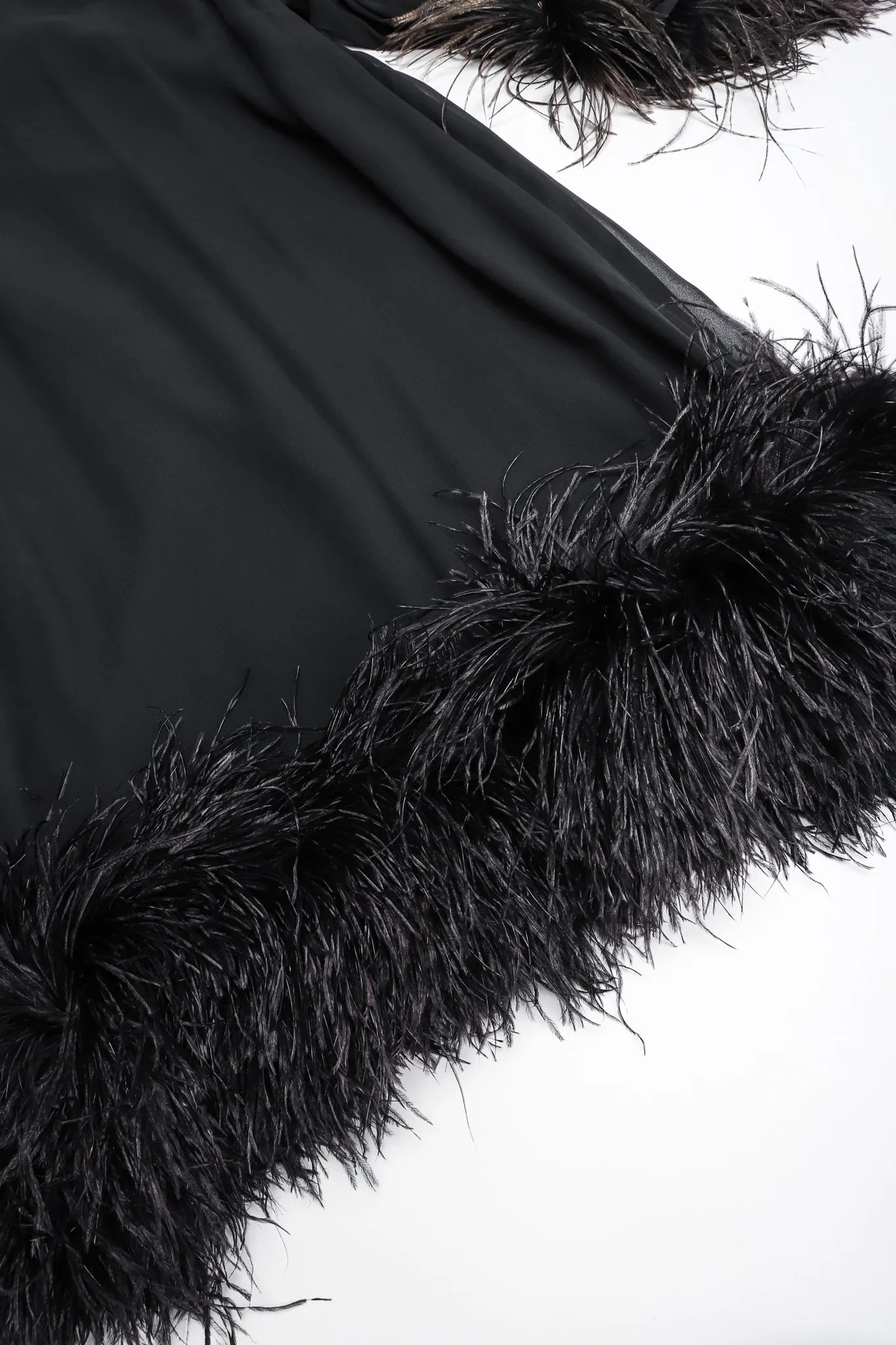 Ostrich Feather Trapeze Dress