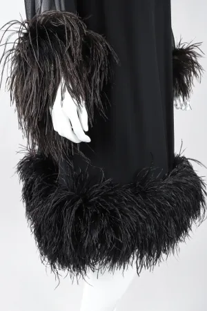 Ostrich Feather Trapeze Dress