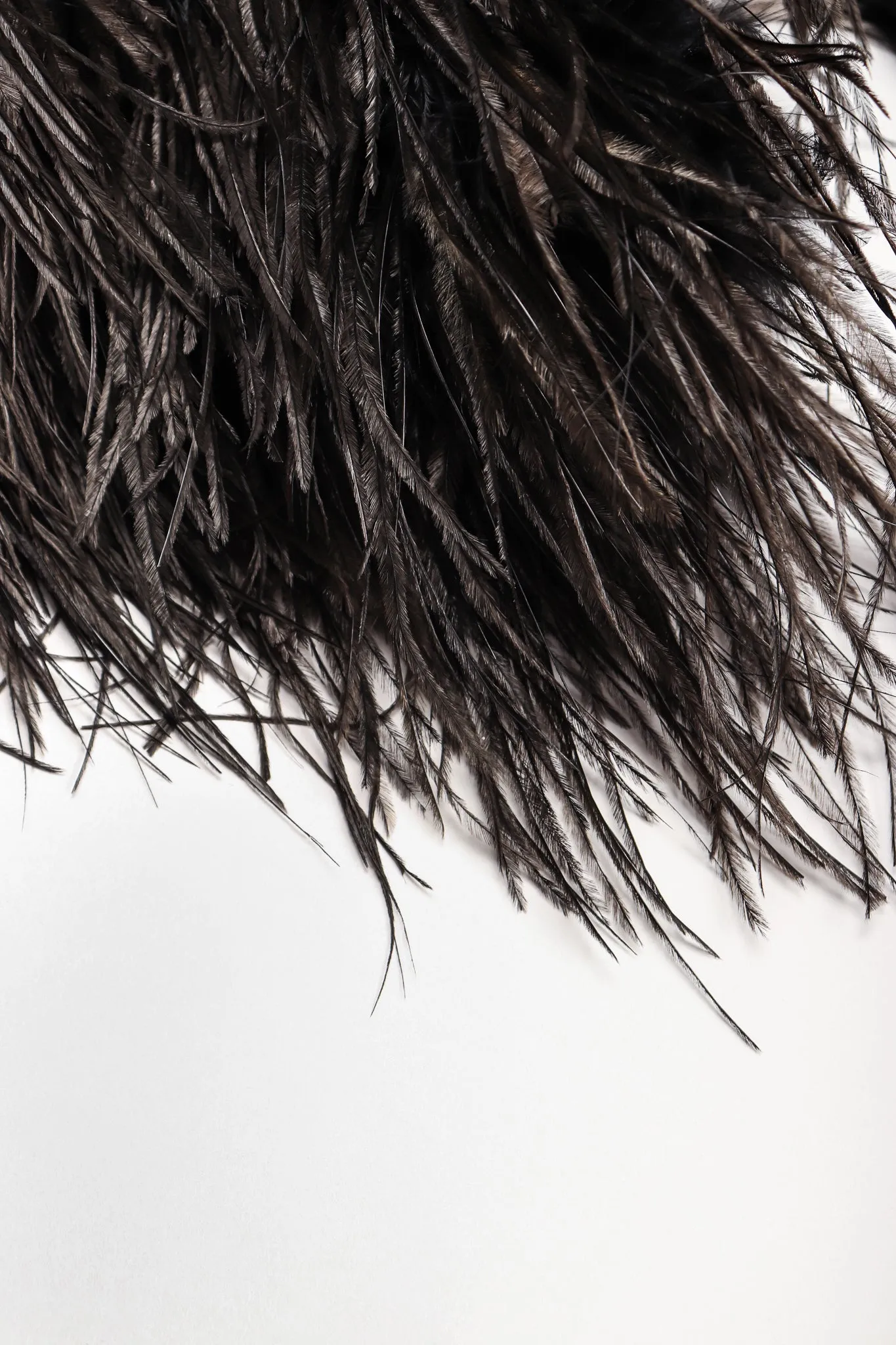 Ostrich Feather Trapeze Dress