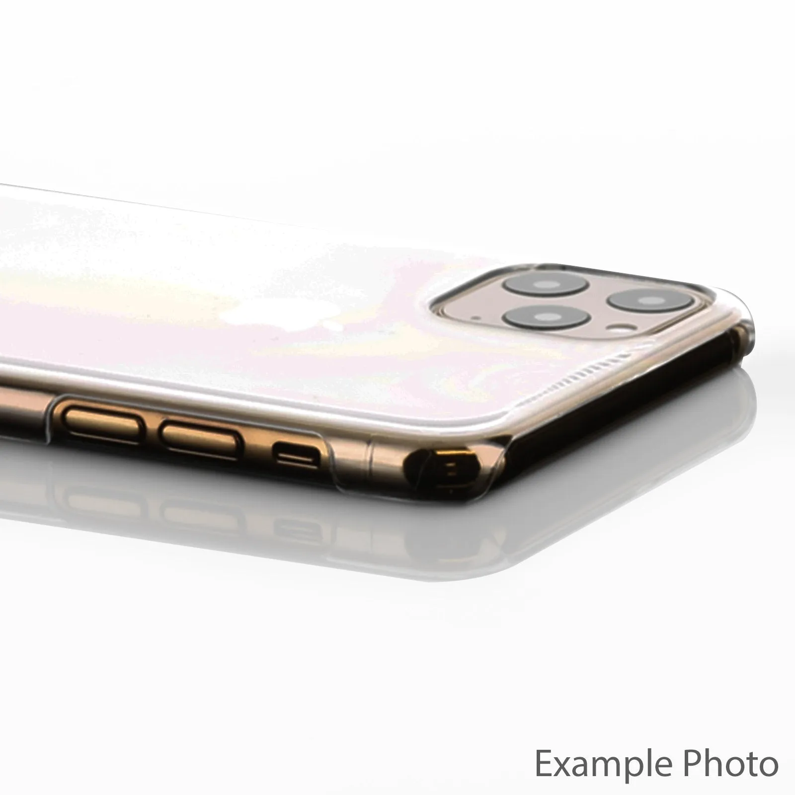 Personalised Oppo Phone Hard Case with Gold Monogram and Stylish Text on Patterned Grey Marble