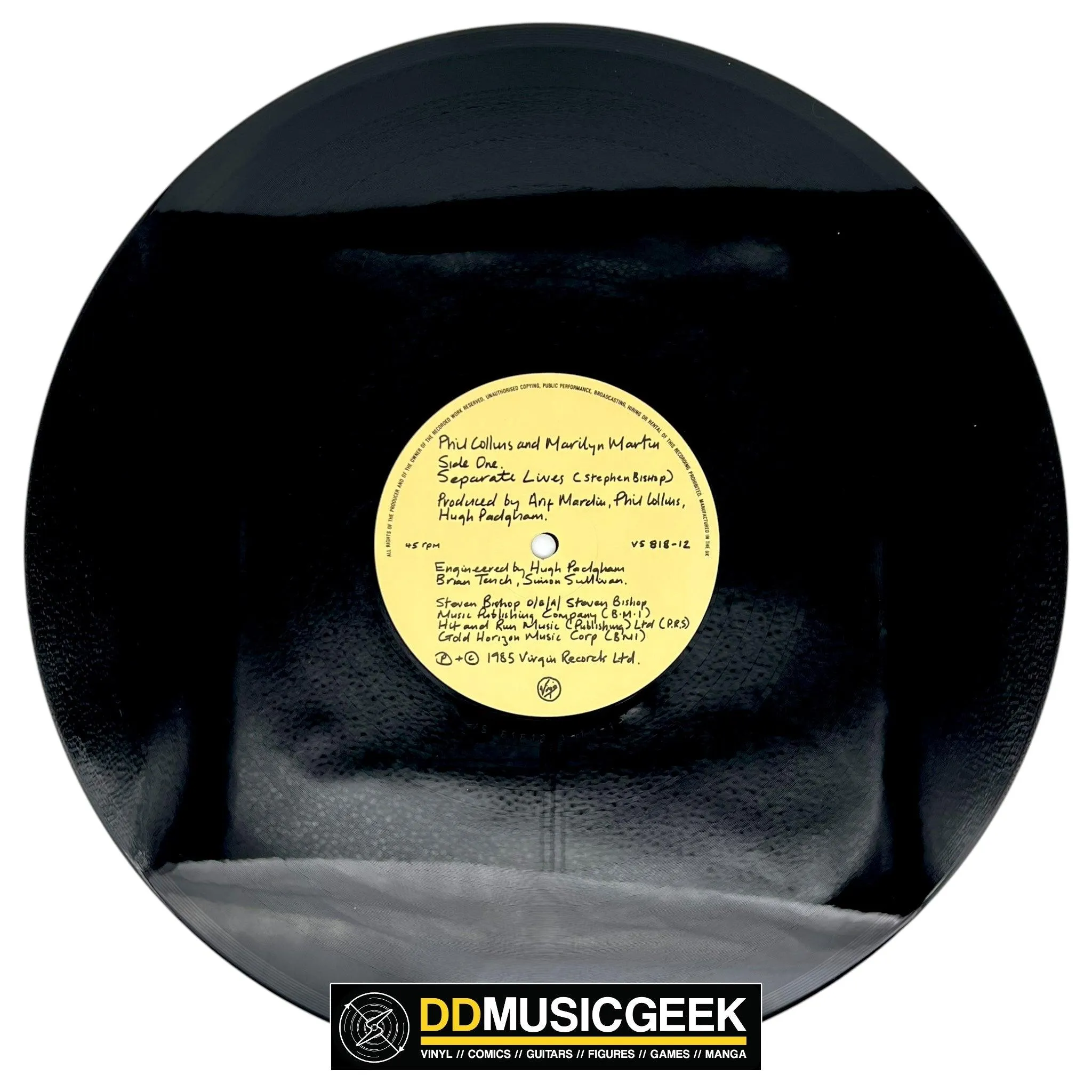Phil Collins And Marilyn Martin: Separate Lives (Love Theme From White Nights) (12", Single)