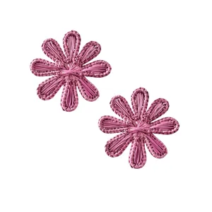 Pink Woven Rattan Flower