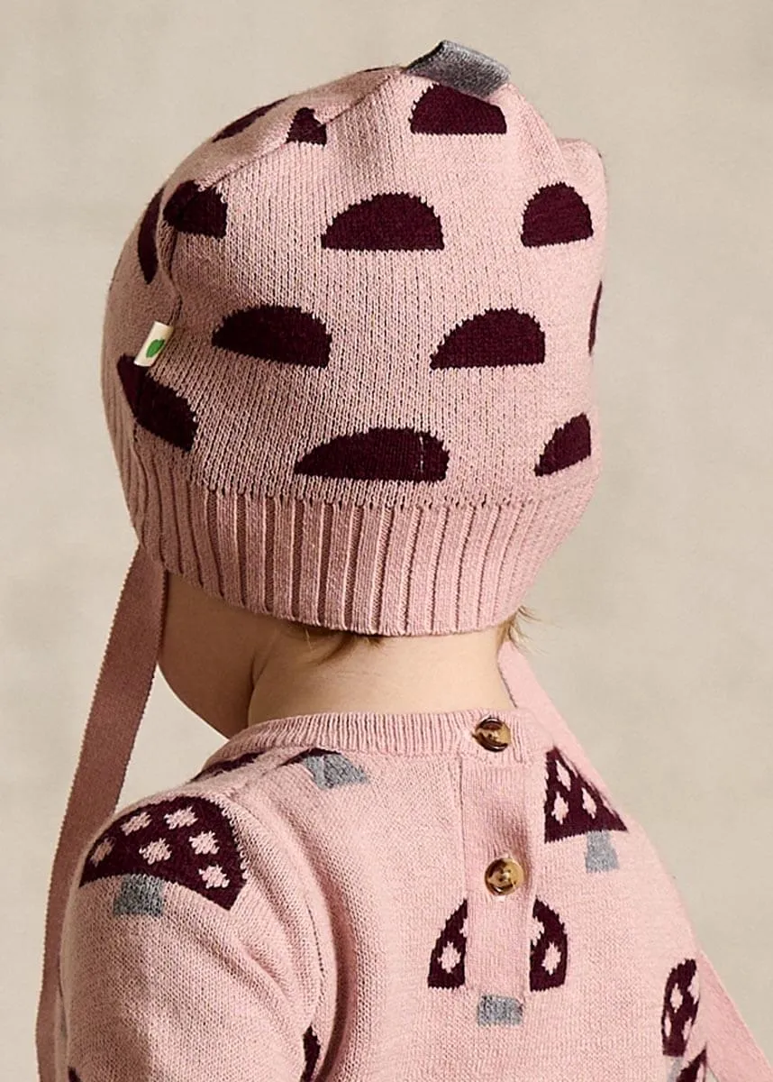 Pippin - Dusty Pink Acorn Knit Hat