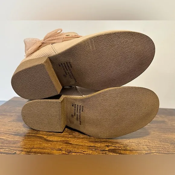 Pop Little/Big Girls Blush Elisha Block Heel Booties NWT Various Sizes