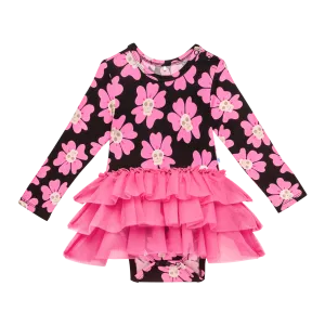 Posh Peanut- Winifred Long Sleeve Tulle Skirt Bodysuit
