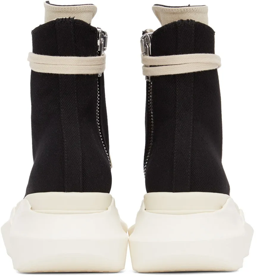 RICK OWENS DRKSHDW Black Abstract High Sneakers