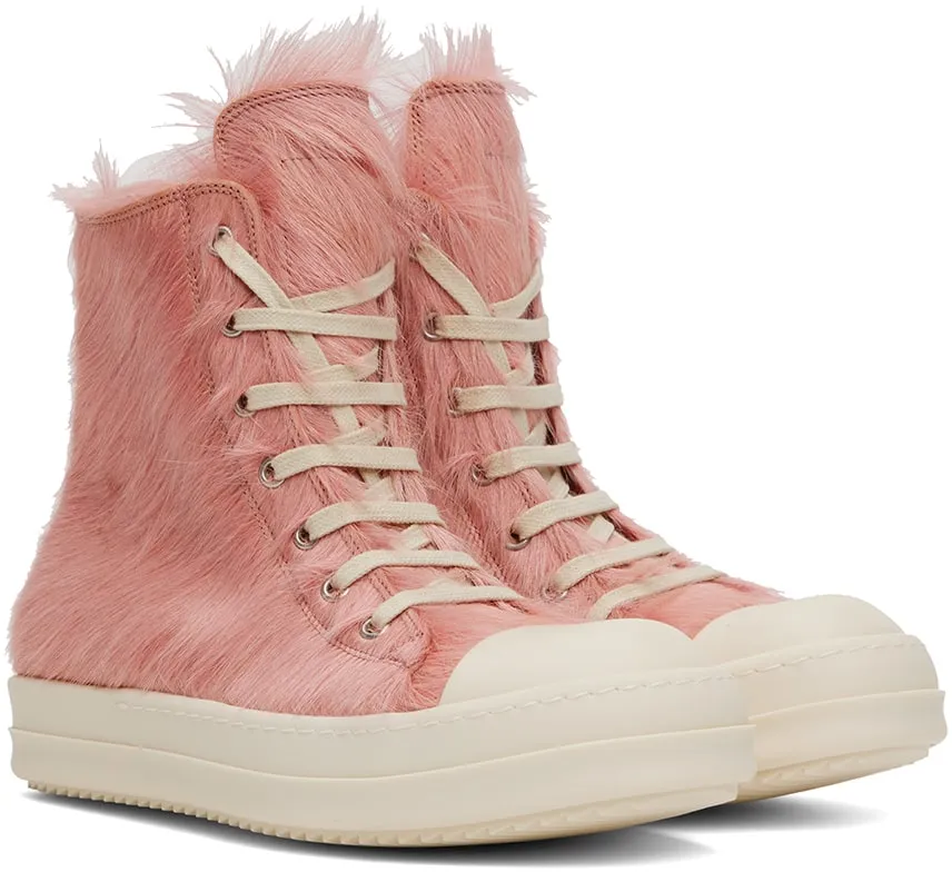 RICK OWENS Pink Runway Sneakers
