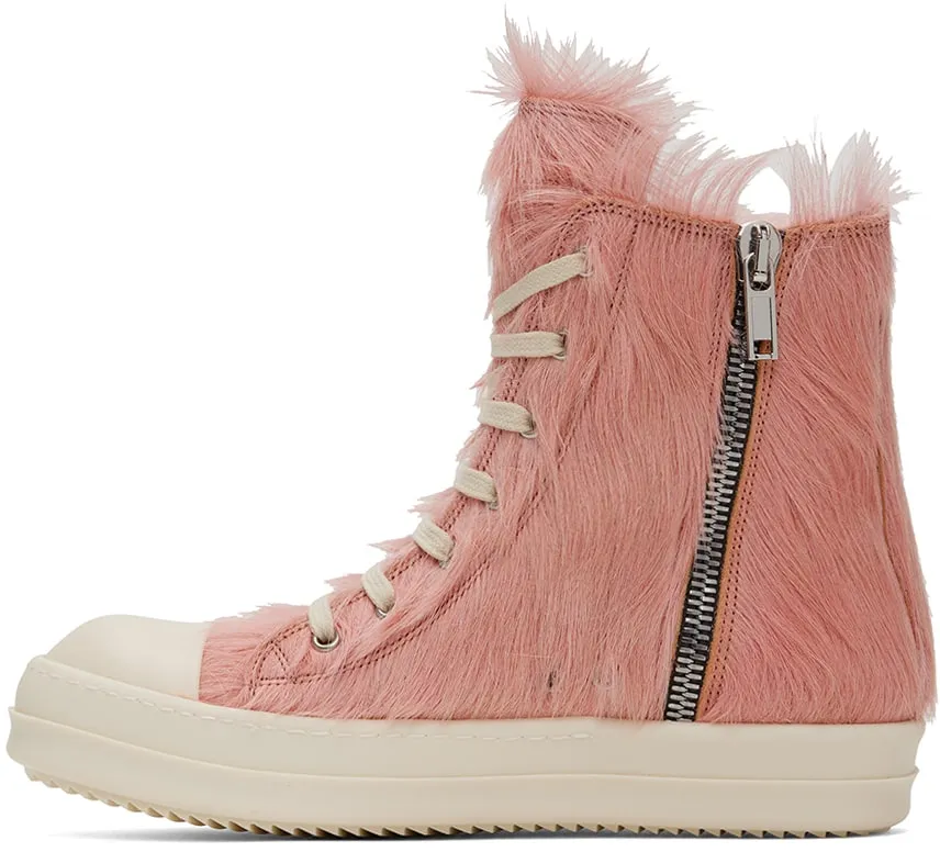 RICK OWENS Pink Runway Sneakers