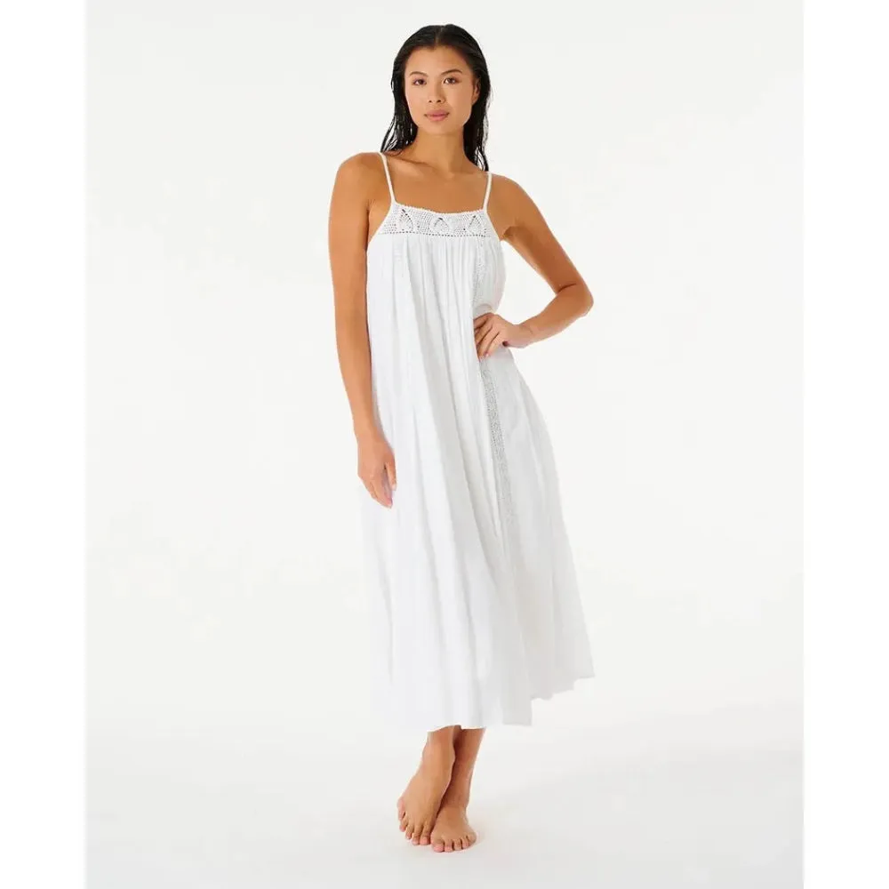 RIP CURL ALIRA DRESS WHITE