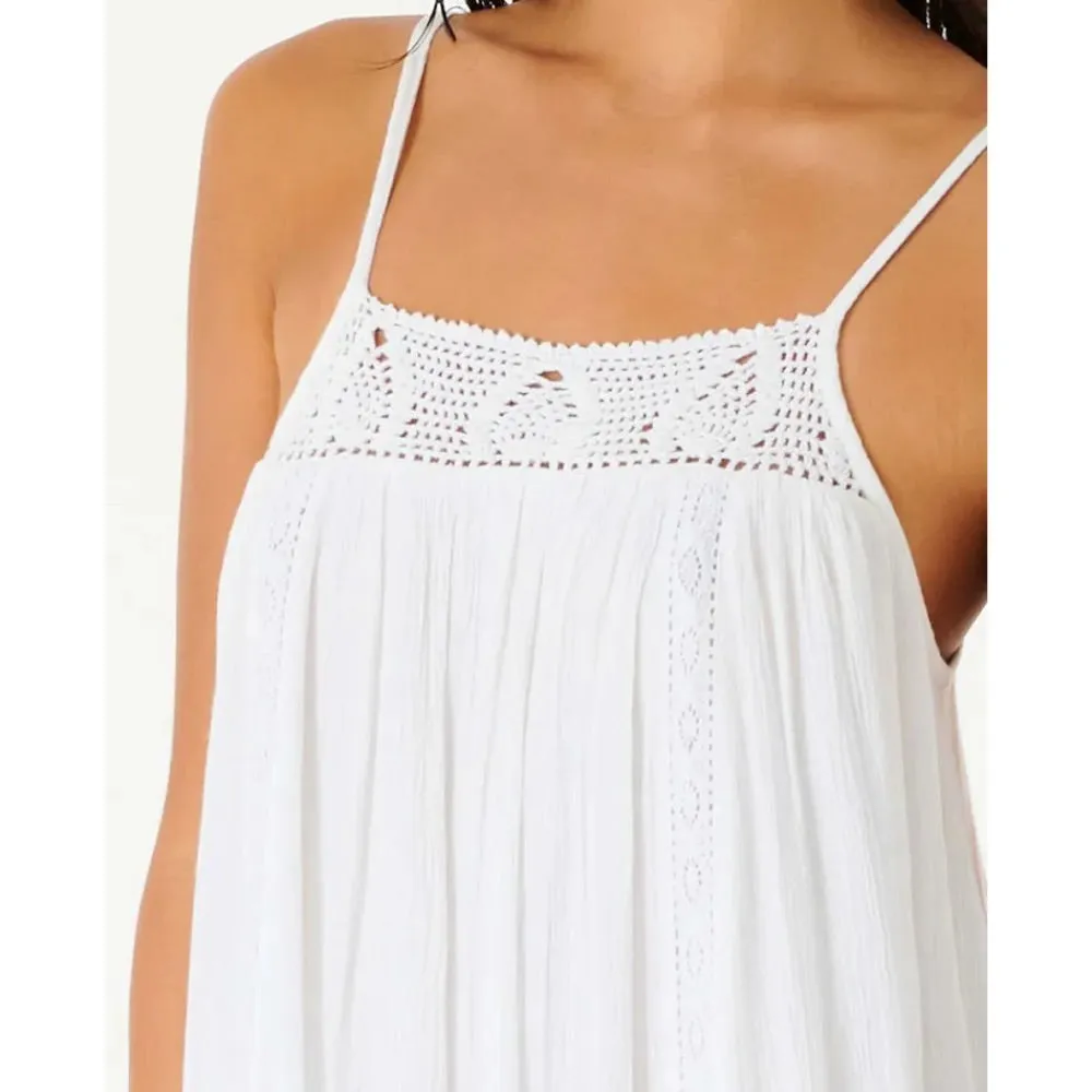 RIP CURL ALIRA DRESS WHITE