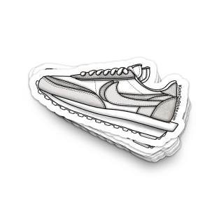 Sacai Waffle "Nylon White" Sneaker Sticker