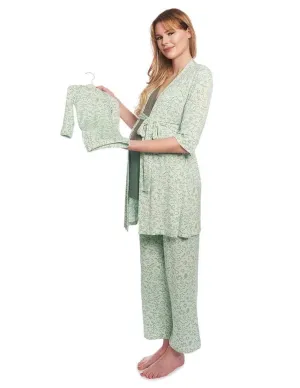 Sage Doodle Analise 5-Piece PJ & Baby Set