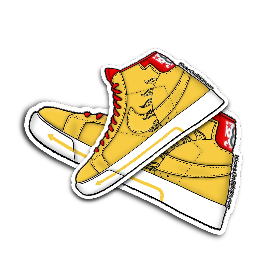 SB Blazer "Micheal Lau BMX" Sneaker Sticker