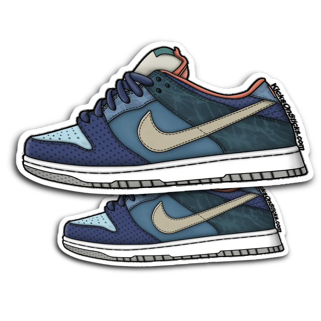 SB Dunk Low "MIA Skateshop" Sneaker Sticker