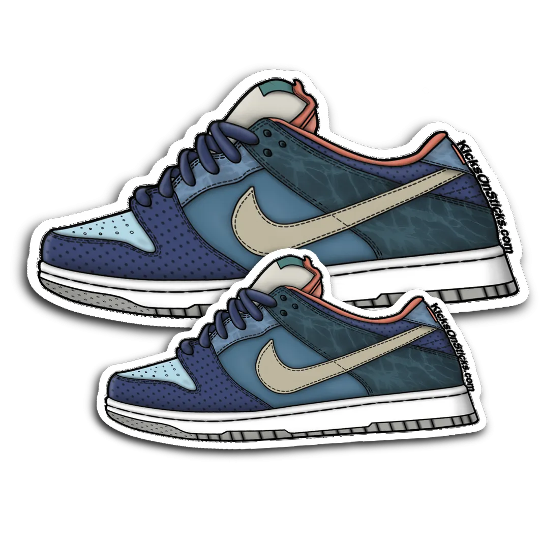SB Dunk Low "MIA Skateshop" Sneaker Sticker