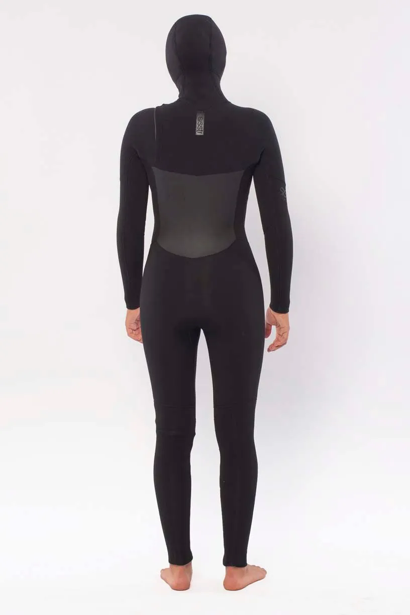 Sisstrevolution - 7 seas 6/5 Hooded Chest Zip - Solid Black