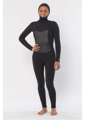 Sisstrevolution - 7 seas 6/5 Hooded Chest Zip - Solid Black