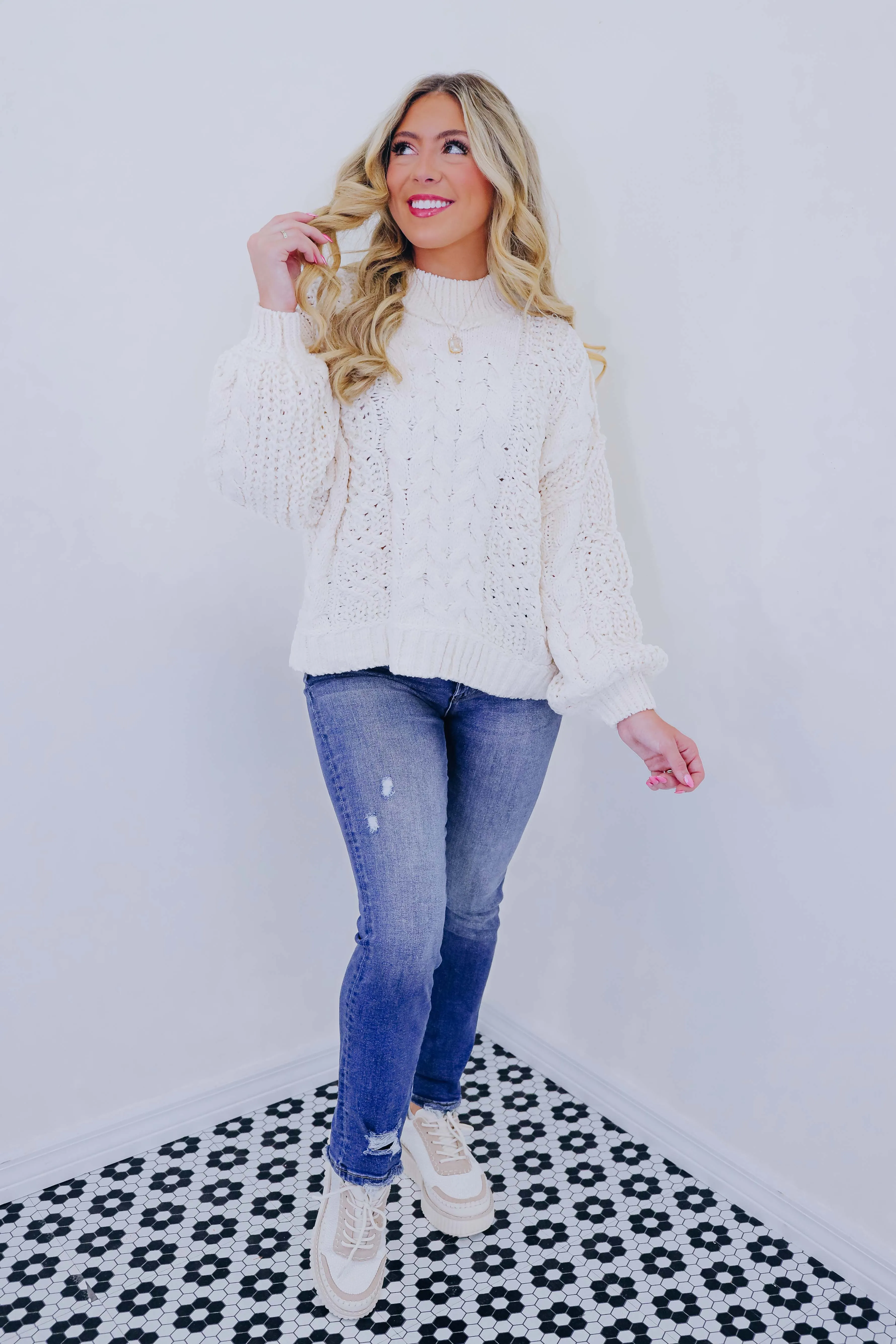 Snuggly Soft Cable Knit Sweater by POL - 8 Colors