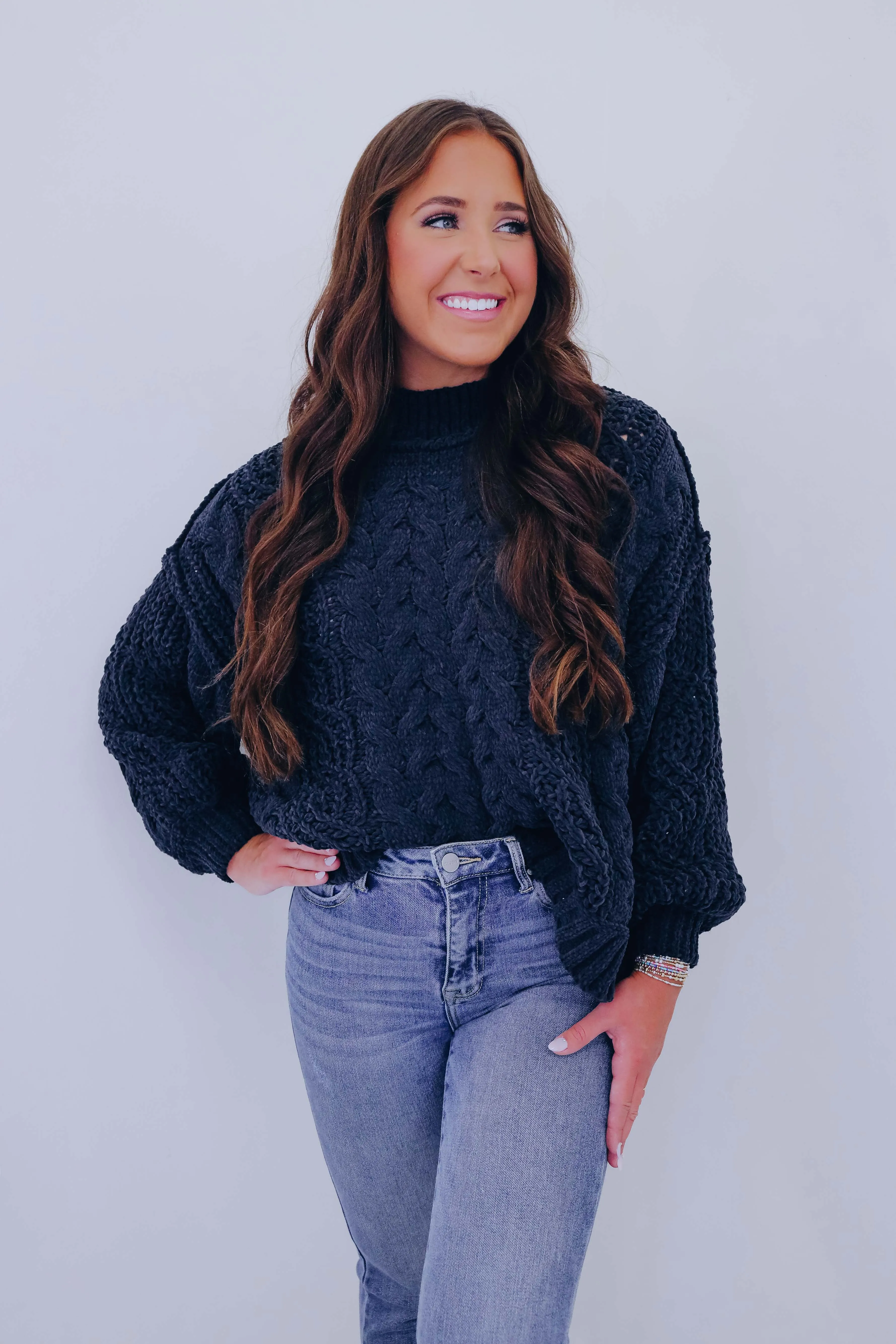 Snuggly Soft Cable Knit Sweater by POL - 8 Colors