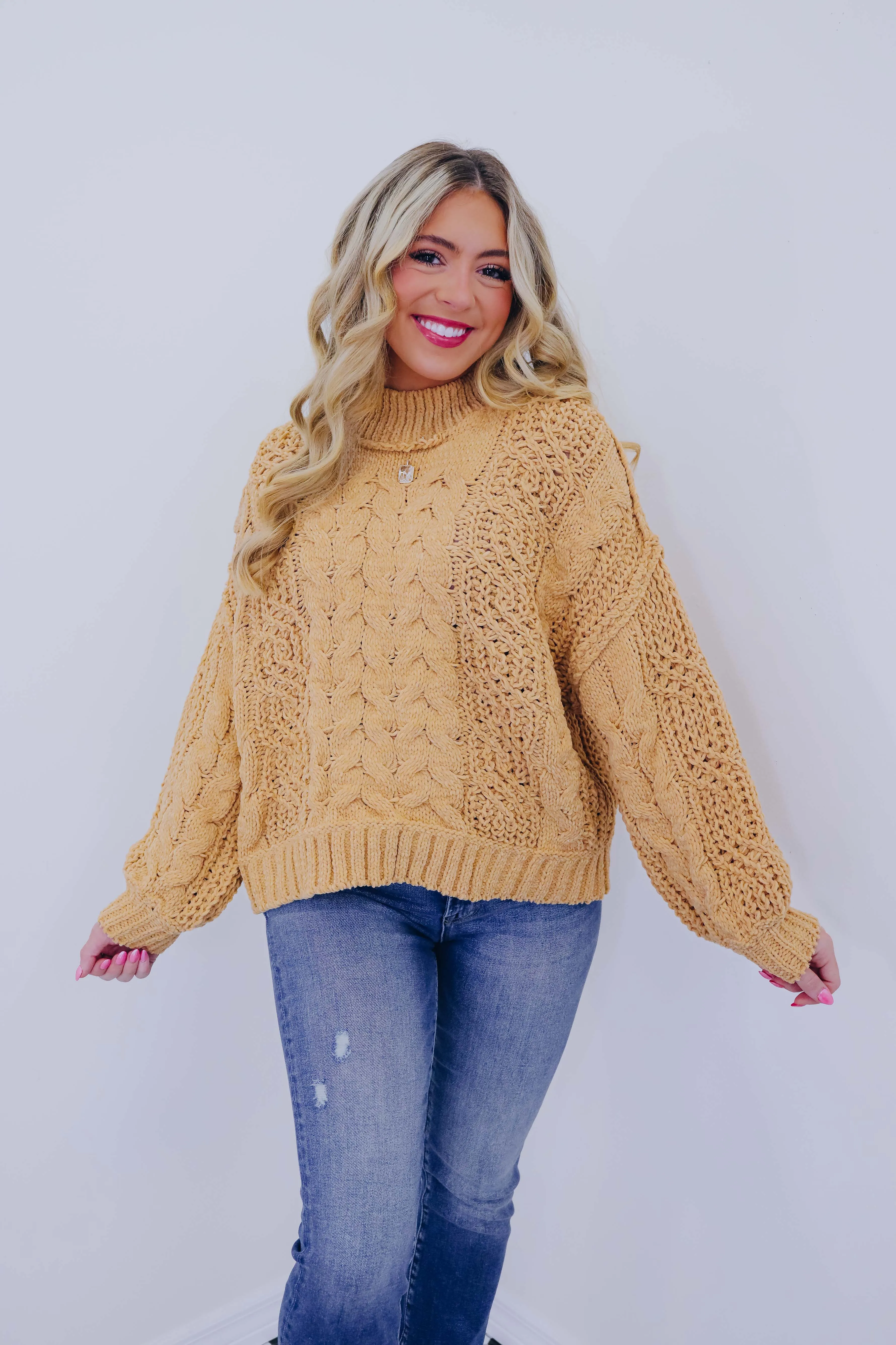 Snuggly Soft Cable Knit Sweater by POL - 8 Colors