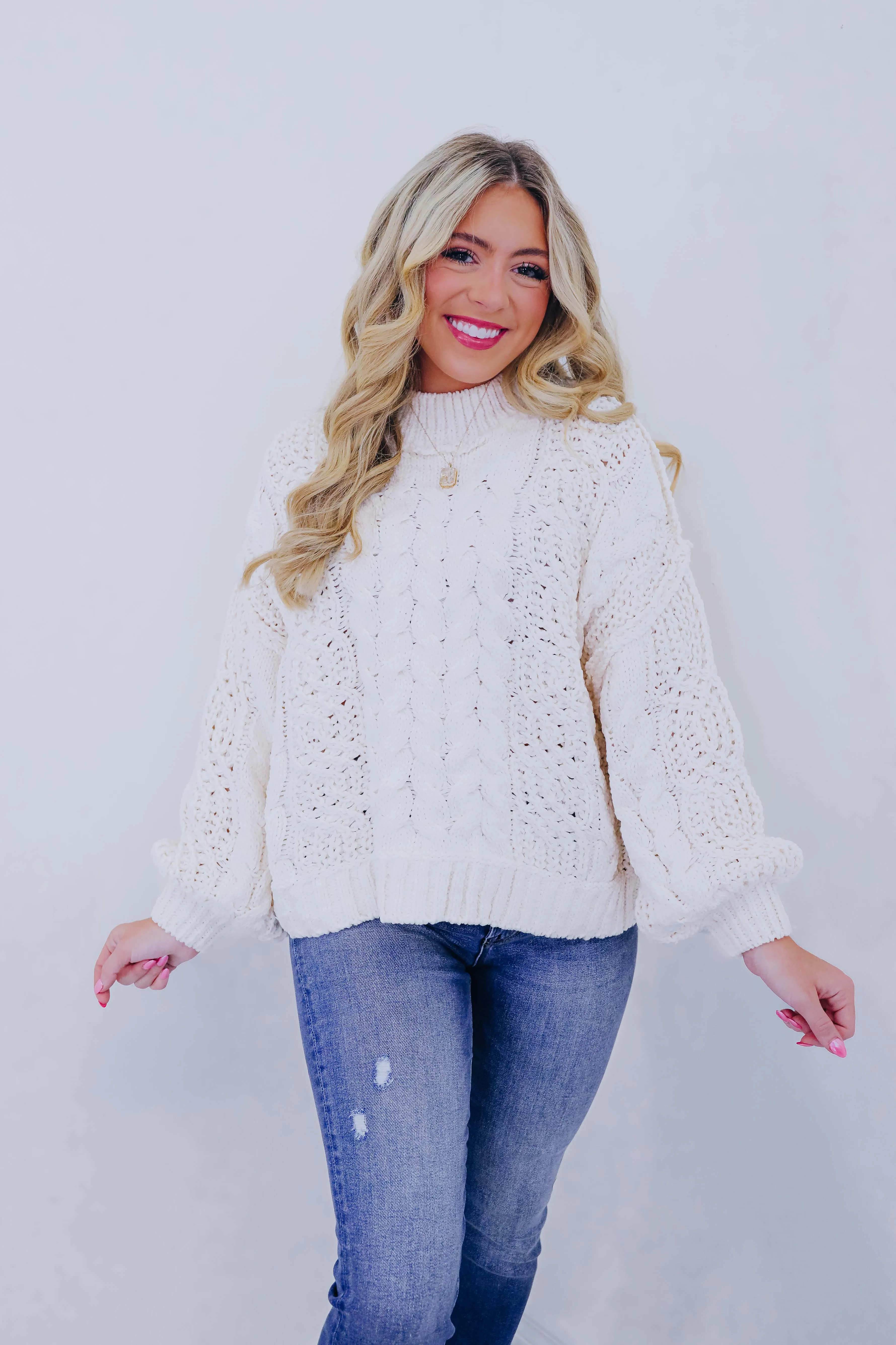 Snuggly Soft Cable Knit Sweater by POL - 8 Colors