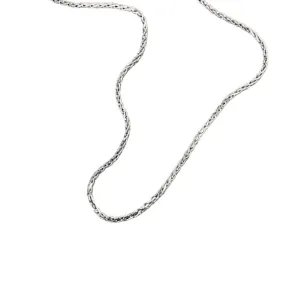 Sterling Silver 16-18" 1.5mm Wheat Chain