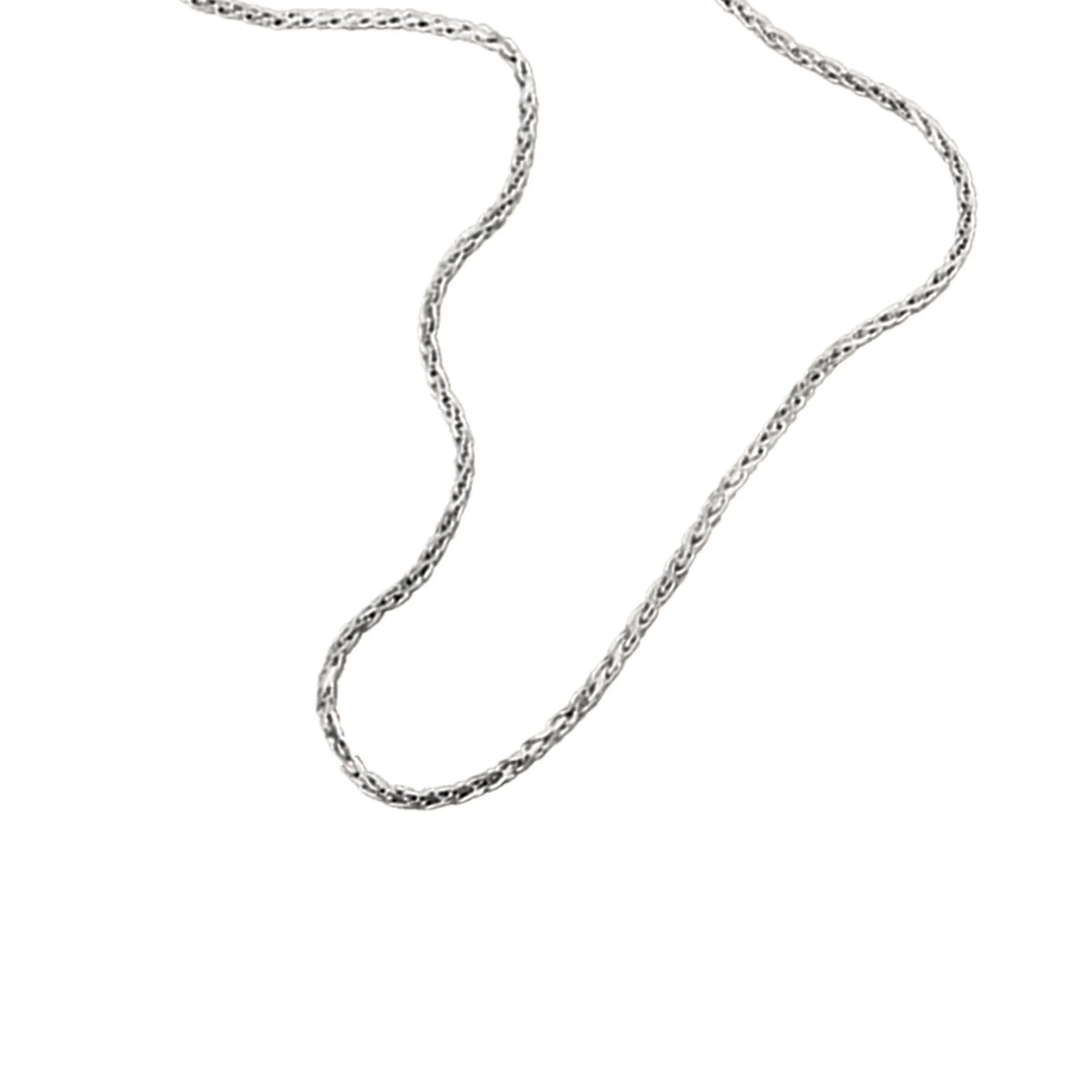 Sterling Silver 16-18" 1.5mm Wheat Chain