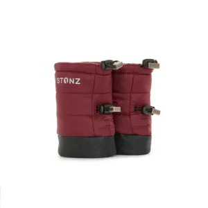 Stonz - Baby Puffer Booties - Ruby