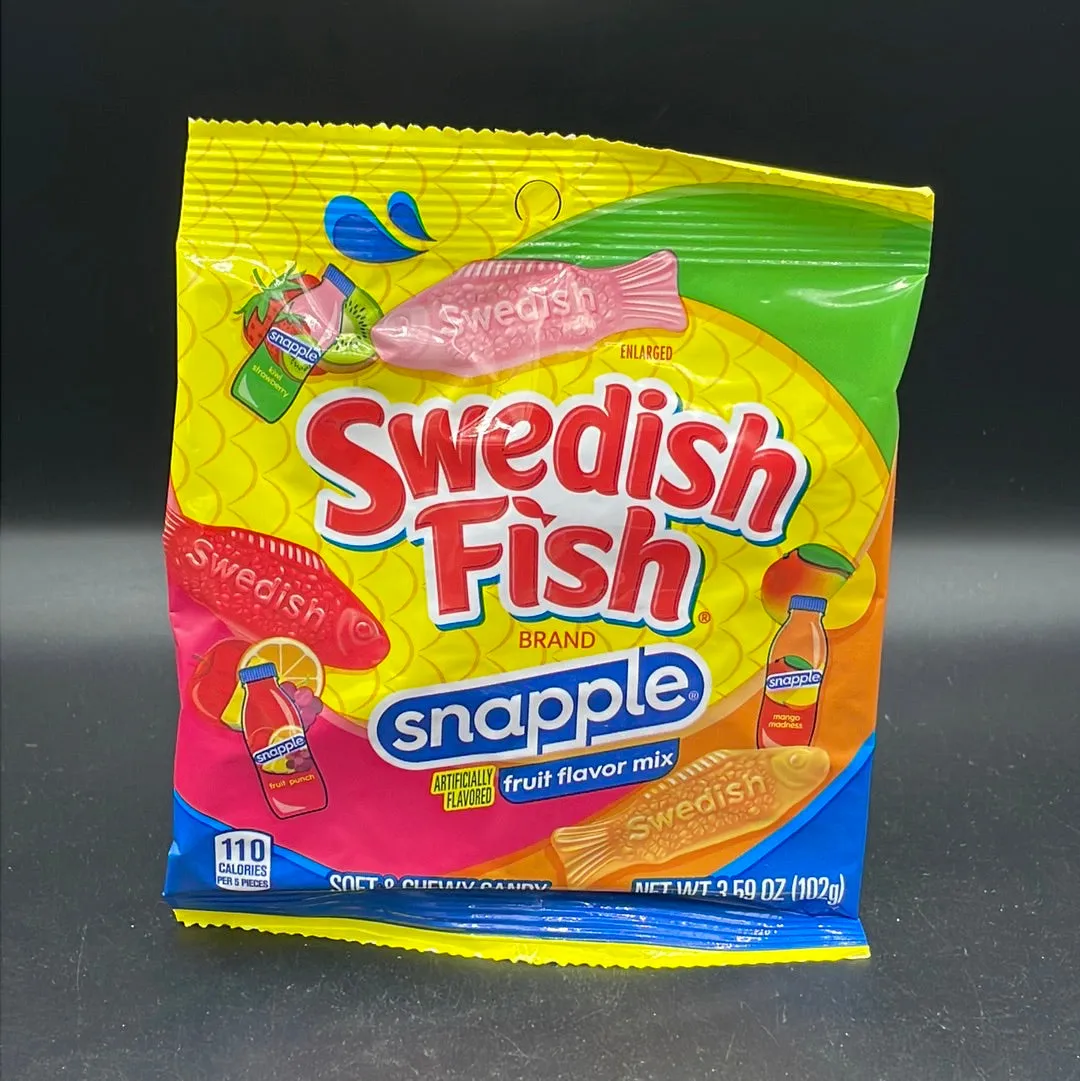 Swedish Fish - Snapple Fruit Flavour Mix! 102g (USA)