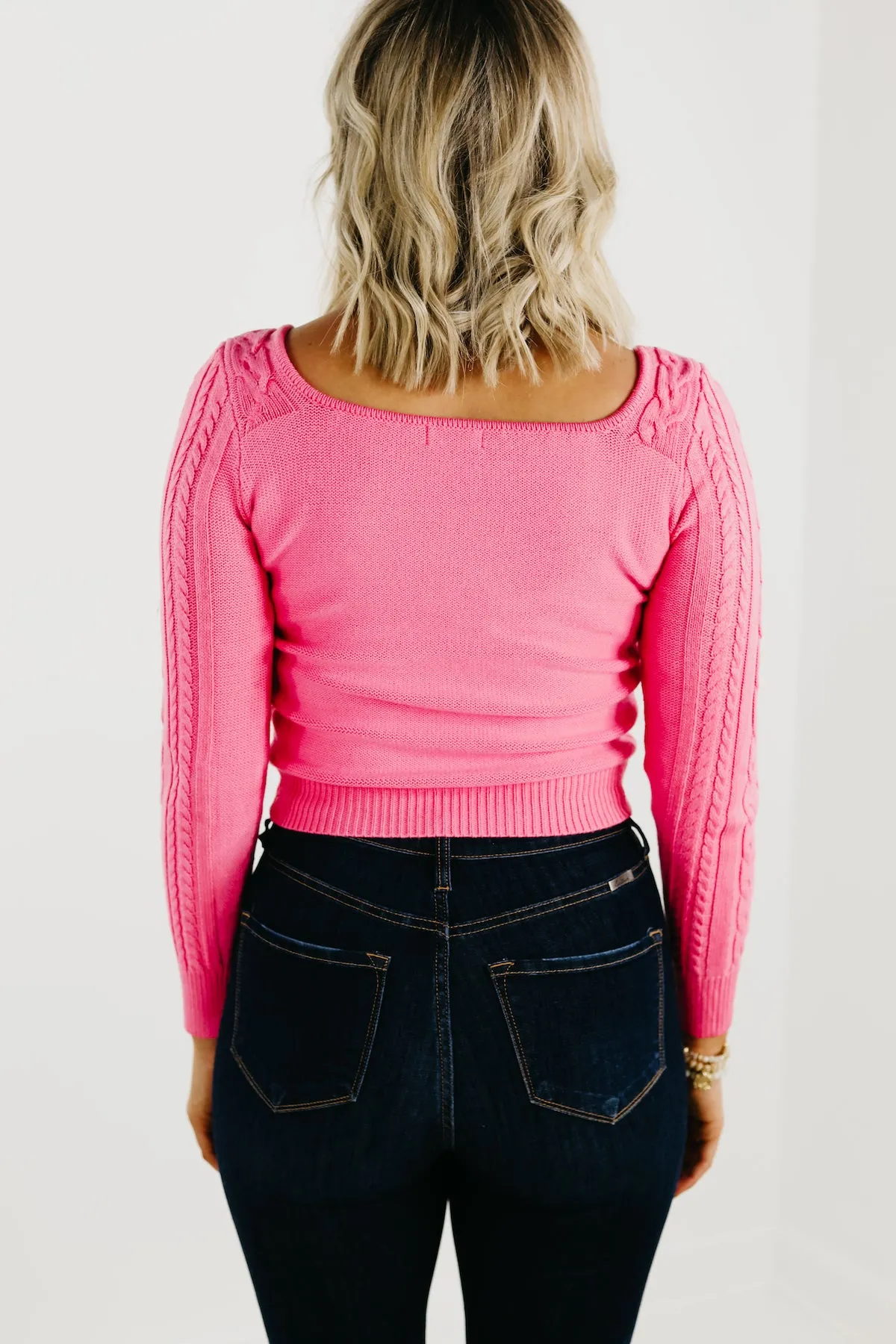 The Lush Maxine Cable Knit Sweater - FINAL SALE
