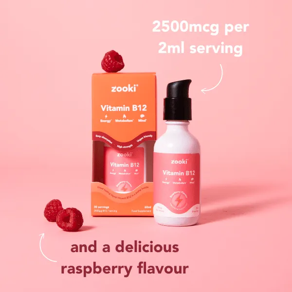 Vitamin B12 Zooki - Vegan, Mood, Energy, Mind, Heart, Immunity