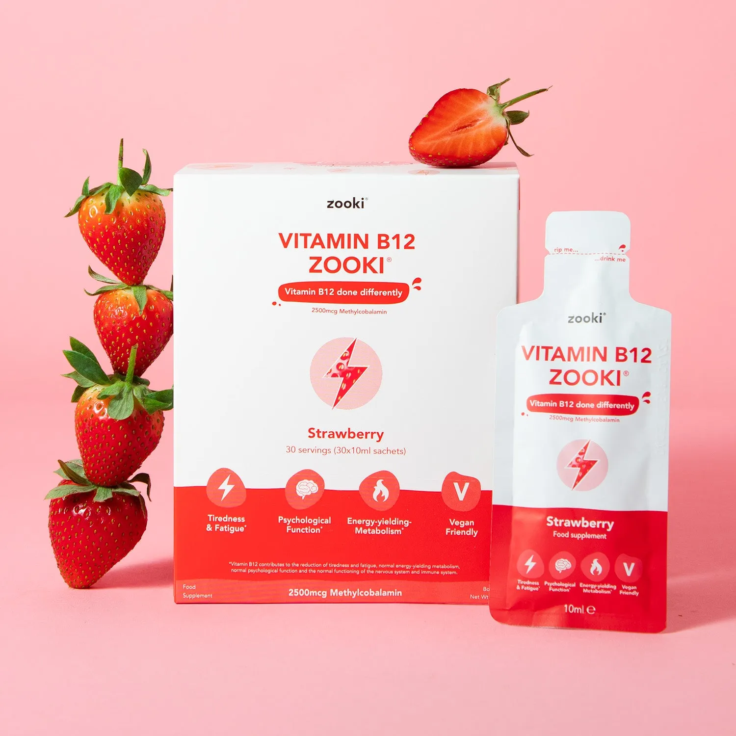Vitamin B12 Zooki - Vegan, Mood, Energy, Mind, Heart, Immunity