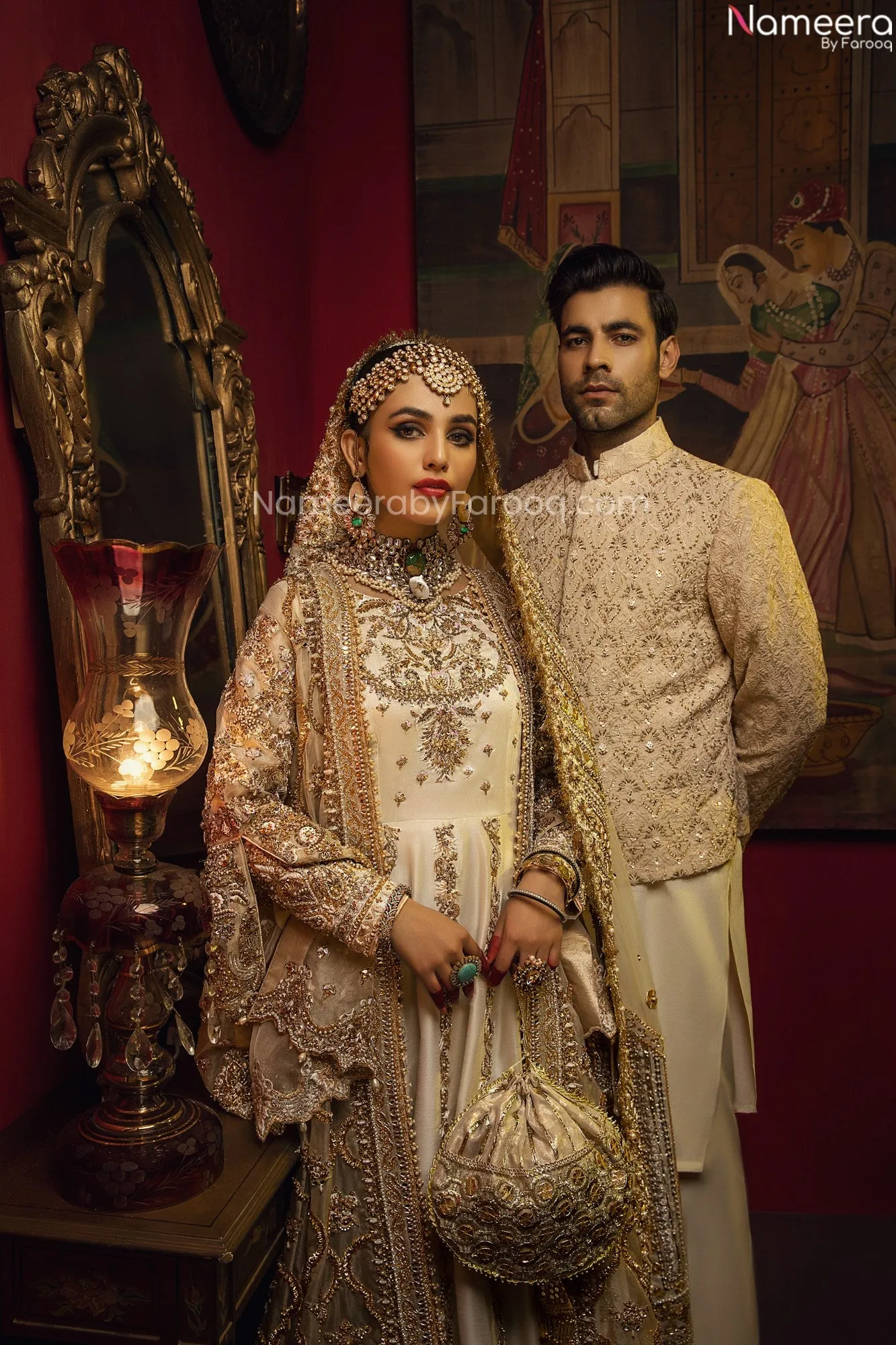 White Bridal Dress Pakistani Designer Attire #BN883