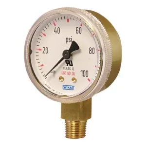 WIKA® Brass Gauge, 2 x 200, 2-200