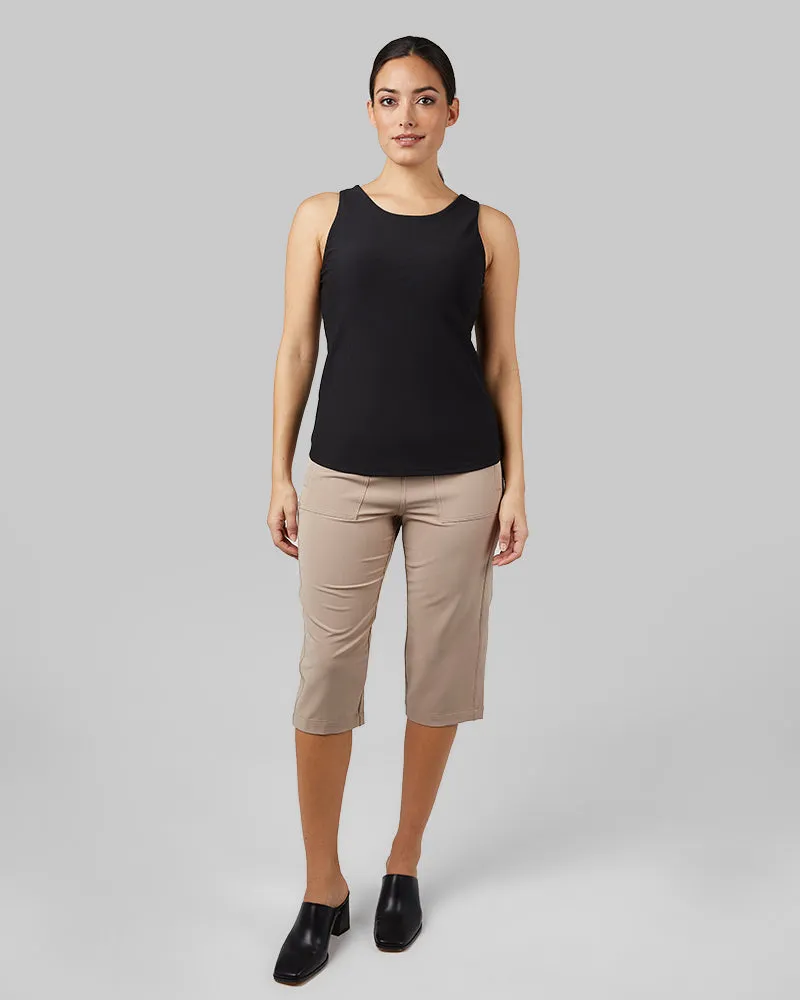 WOMEN'S STRETCH WOVEN CAPRI