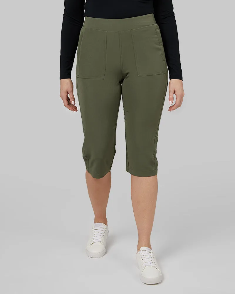 WOMEN'S STRETCH WOVEN CAPRI
